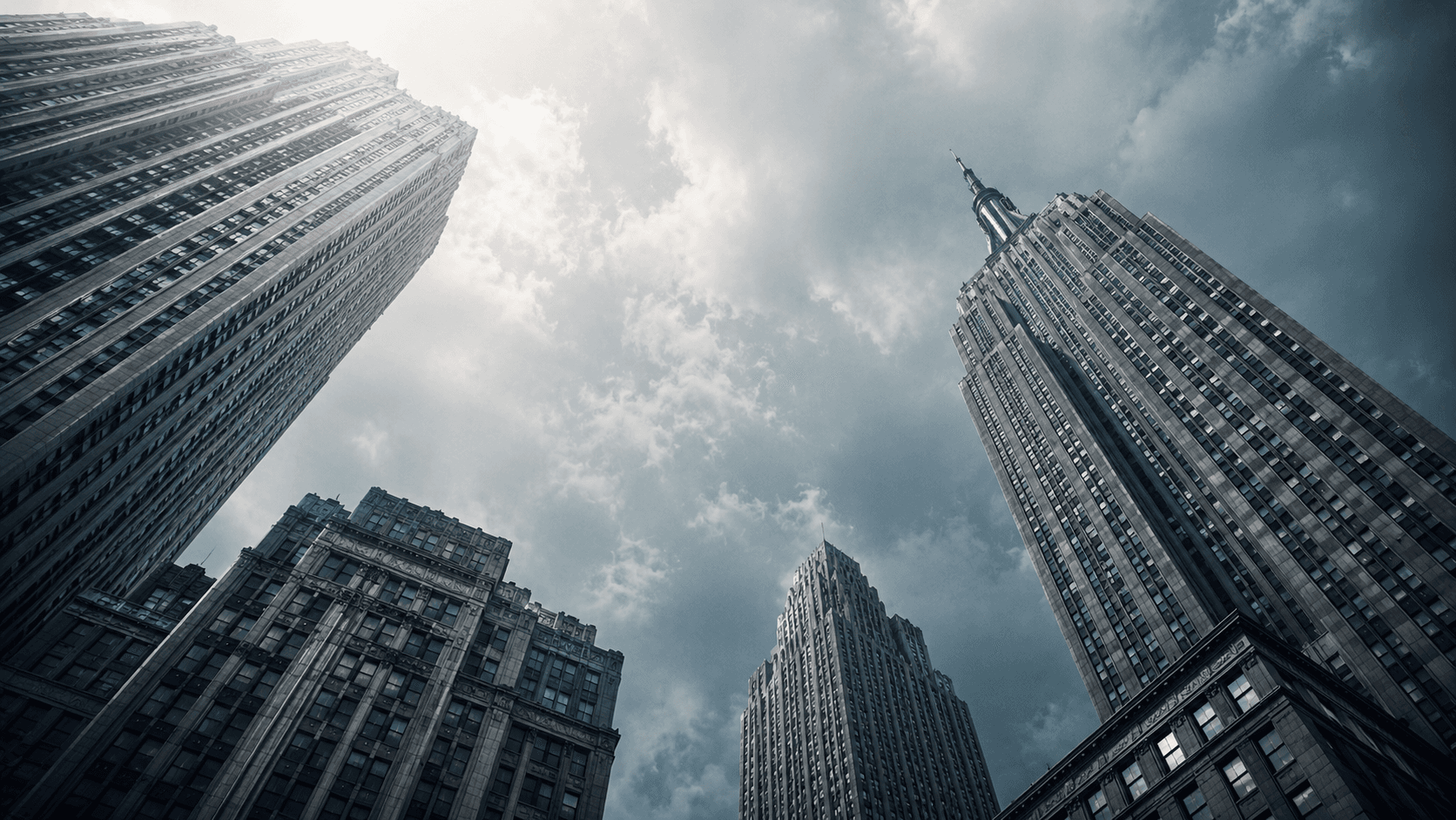 Skyline abstraction representing business intelligence